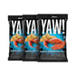 YAW! Baked Baguette Bites, Crab Flavor, Non-GMO, 3 Pack, 6oz Total, Reddish-Orange