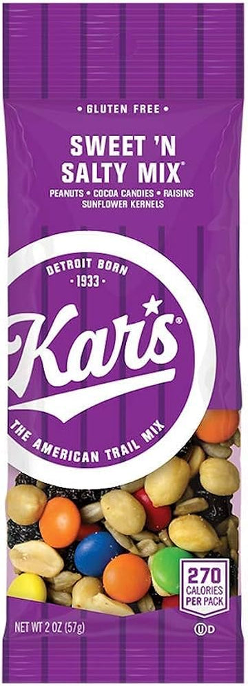 Kar's Trail Mix Sweet 'N Salty 2oz Pouches (10 Count) - Snack Pack by QT LIMITED, Perfect for On-the-Go Energy and Flavor