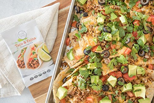 Primal Palate Certified Organic Taco & Fajita Seasoning Mix 0.85 Oz (6 Packets)