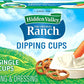 Hidden Valley Ranch Dressing & Dipping Sauce, Ranch Dressing, Gluten Free Salad Dressing To Go Cups, On-the-Go Dipping Sauce, 1.