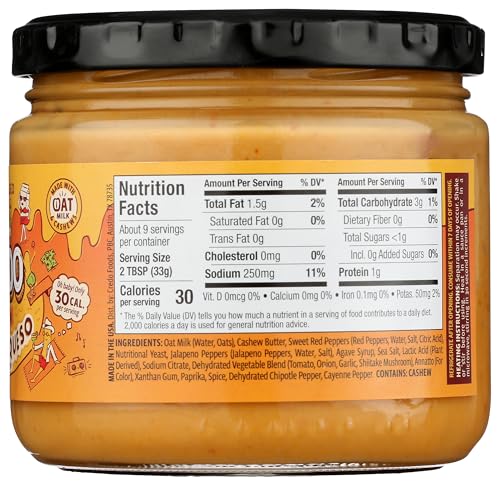 CREDO FOODS Medium Oatmilk Queso, 11 OZ