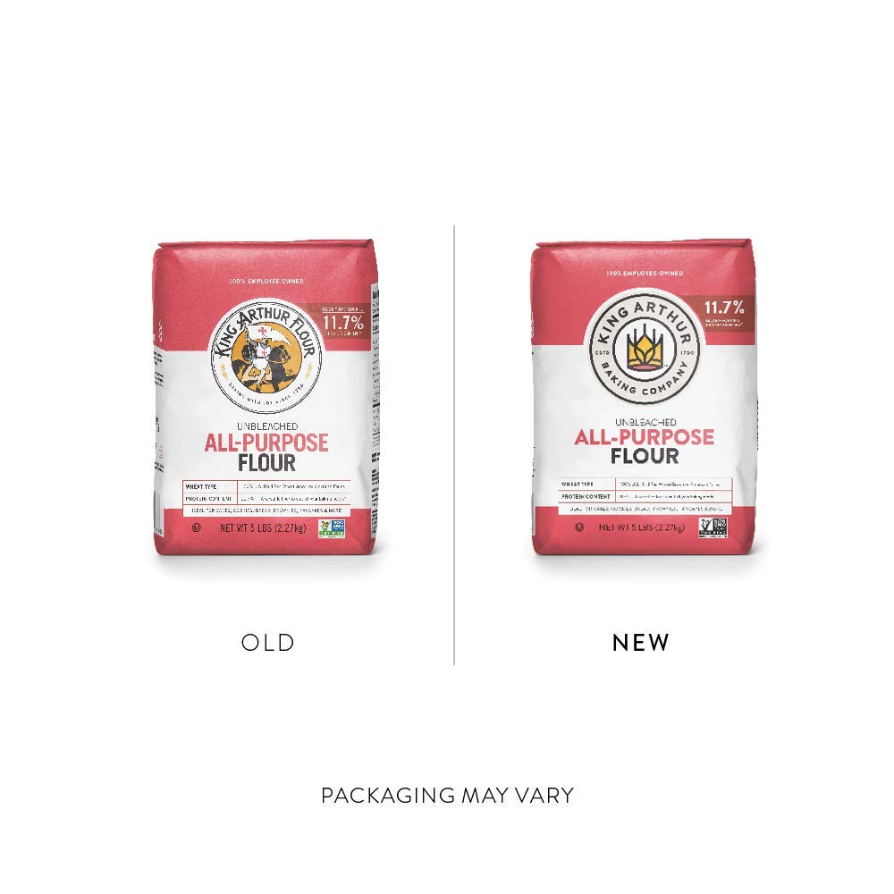 King Arthur, All Purpose Unbleached Flour, Non-GMO Project Verified, Certified Kosher, No Preservatives, 2 Pounds (Pack of 12)