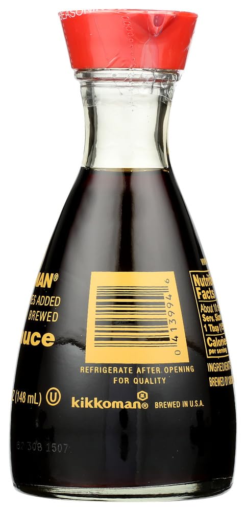 Kikkoman Soy Sauce, 5 Fl Oz, Pack of 3, Authentic Japanese Flavor