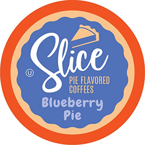Slice Coffee Blueberry Flavored Coffee Pods for Keurig, 40 Count, Blueberry Pie