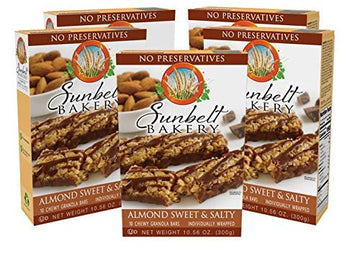 Sunbelt Bakery Almond Sweet & Salty Chewy Granola Bars, 50-1.0 Oz Bars (5 Boxes)
