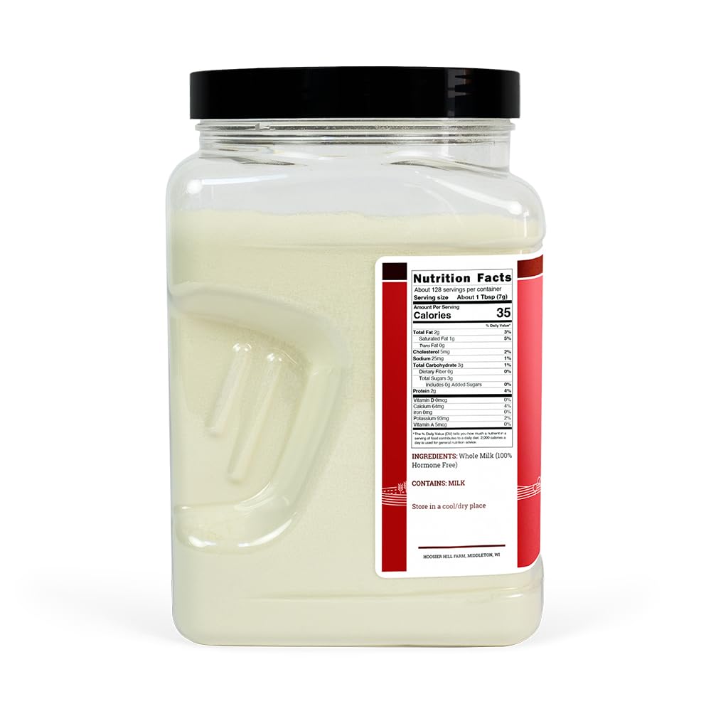 Hoosier Hill Farm Whole Milk Powder, 2LB, 32 Ounce, Pack of 1