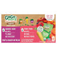 GoGo squeeZ Organic Fruit & veggieZ Applesauce and Puree Variety Pack, Pedal Peach and Boulder Berry, 3.2 oz (Pack of 12), Unswe