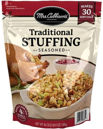 Mrs C's Traditional Stuffing (Seasoned), 36 Ounces, Makes 30 Servings