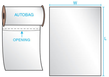 8'' X 10'' X 2 Mil Clear Plastic Pre-Opened Bags (Roll Of 1,250)