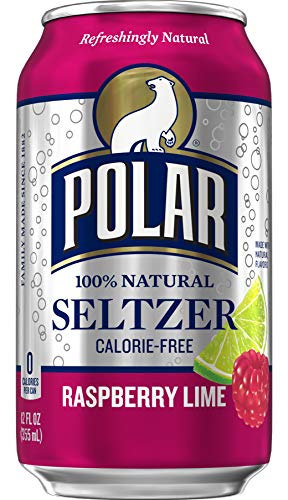 Polar Seltzer Raspberry Lime  12 fl oz (Pack of 12)