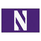Fanmats 835 Ncaa Northwestern University Wildcats Nylon Face Ultimat Rug