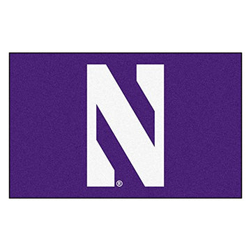 Fanmats 835 Ncaa Northwestern University Wildcats Nylon Face Ultimat Rug