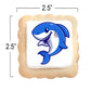 OMCookie Shark Cookies Birthday Party Favors | Individually Wrapped | 24 Pack | 2.5 x 2.5 | Under the Sea Theme