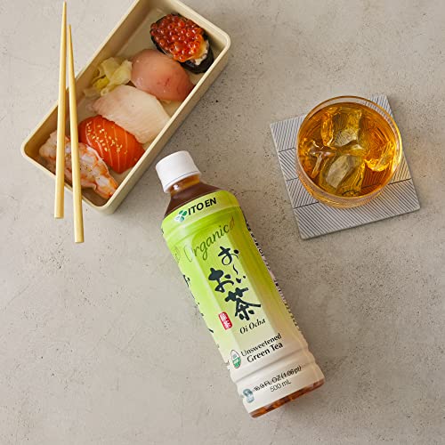 Ito En Organic Oi Ocha Unsweetened Green Tea, 16.9 Ounce (Pack Of 12), Zero Calories