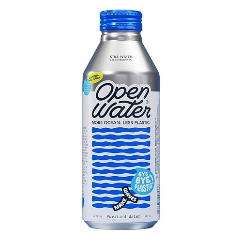 Open Water Still Bottled Water With Electrolytes In 16-Oz Aluminum Bottles (6 Cases, 72 Bottles - Still) | Bpa-Free And Eco Frie