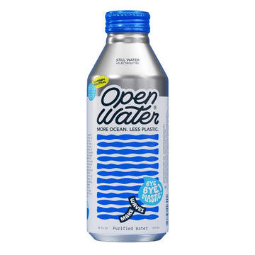 Open Water Still Bottled Water With Electrolytes In 16-Oz Aluminum Bottles (6 Cases, 72 Bottles - Still) | Bpa-Free And Eco Frie