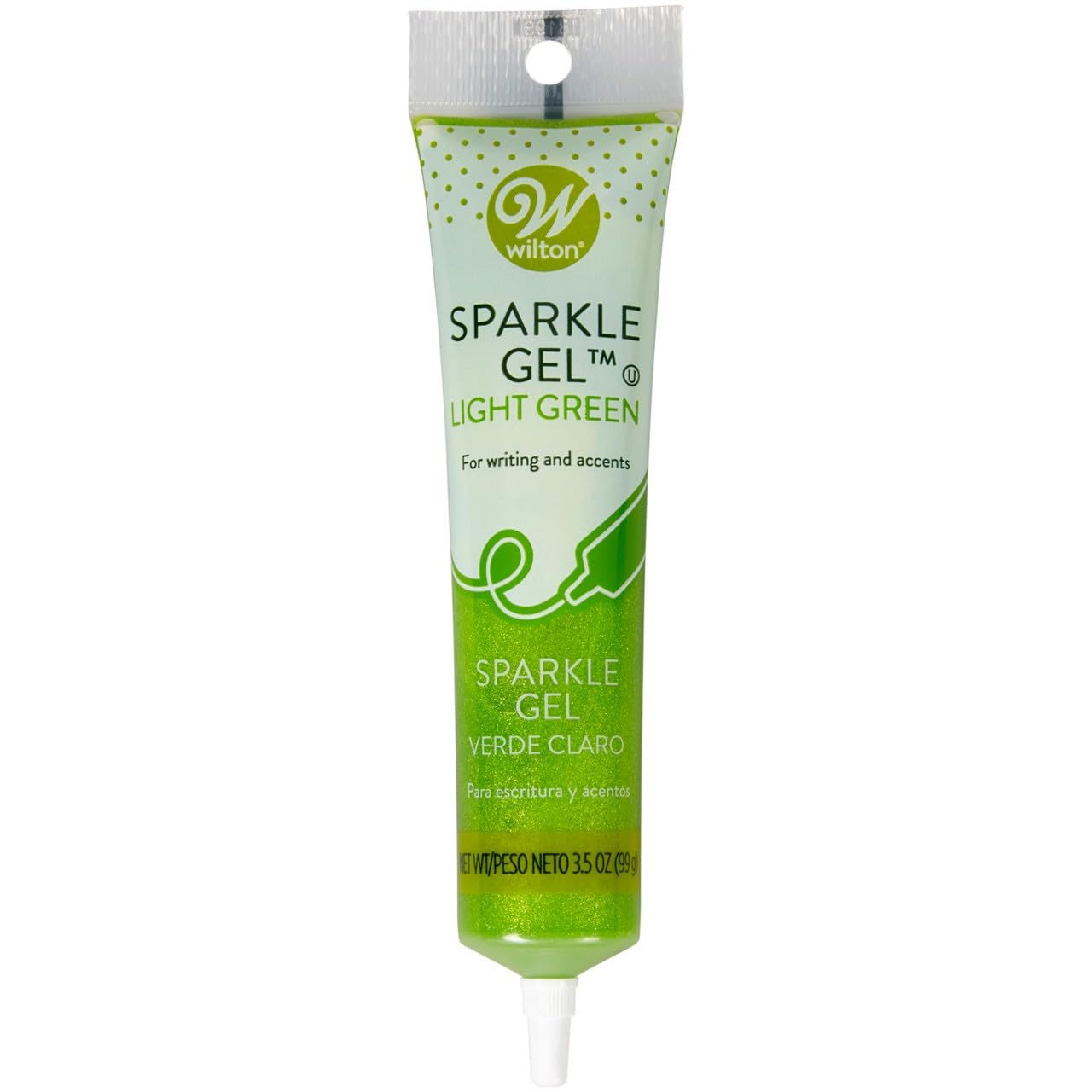 Wilton Light Green Sparkle Gel 3.5 Oz.
