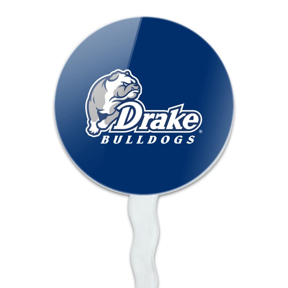 GRAPHICS & MORE Cupcake Picks Toppers Set of 6, Acrylic, One Size, Drake University Design