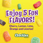 Wonka Chuckles Original, Jelly Sugar-Coated Candies, Fruit Flavored Candy, 2 Ounce Bars (Pack Of 24)