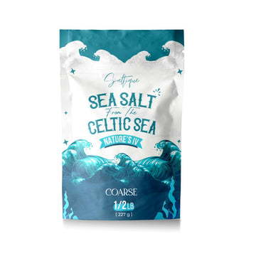 Saltique Celtic Sea Salt Coarse 100% Unrefined From The Celtic Sea 1/2Lb (227G) - Celtic Organic Sea Salt Packed With 82 Mineral