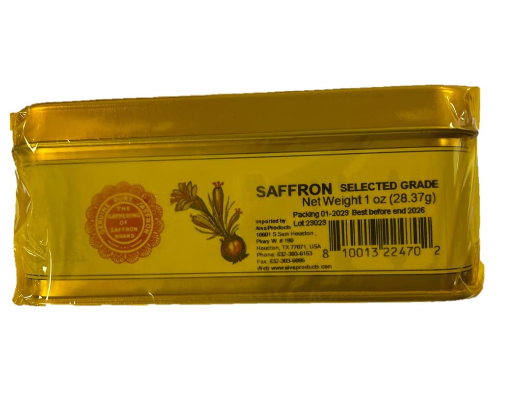 AIVA Saffron, Pure Spanish, 1 Ounce, Imported, Quality Spice