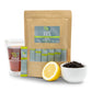Cusa Tea Premium Instant Lemon Black Tea with Real Fruit & Spices, 30 Count, Organic Drink Mix Packets for Hot or Iced Tea