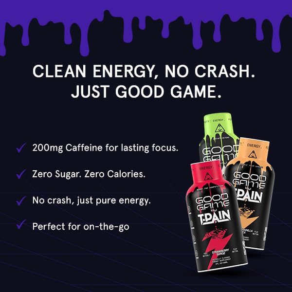 Nappy Boy Dranks Energy Shot, Sugar-Free, 200mg Caffeine, 2oz (12 Pack), Strawberry Surge