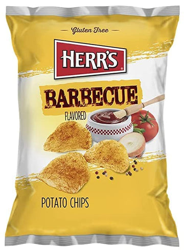Herr'S Barbecue Potato Chips, 7.75 Ounce (Pack Of 12 Bags) - Smoky And Savory Barbecue Chips - Great For Summer Cookouts And Par