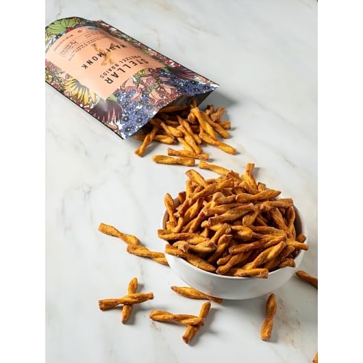 STELLAR SNACKS Maui Monk Pretzels, Vegan Gourmet Pretzel Sticks, 16 Oz Resealable Bag