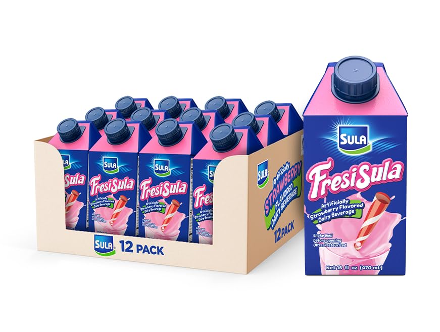 Malteada - FresiSula (Strawberry), 16 fl oz (Pack of 12)
