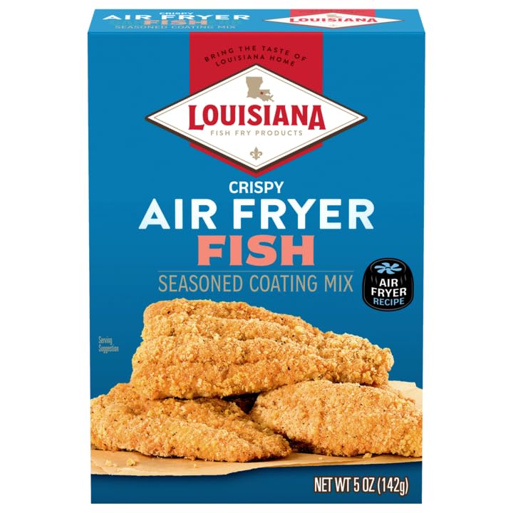 Louisiana Fish Fry, Air Fry Fish Coating Mix, 5 Oz (Pack Of 6)