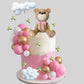 33 Pcs Bear Cake Toppers Bear Balls Cake Decorations With Stars Clouds Cake Toppers For Boy Girl Baby Shower Birthday Party Deco