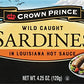 Crown Prince Sardines in Louisiana Hot Sauce, 4.25-Ounce Cans (Pack of 12)