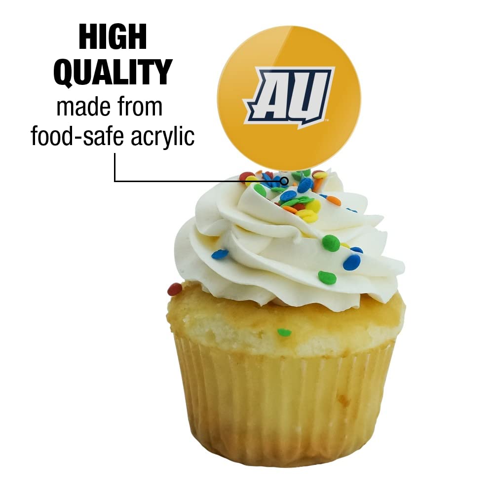Averett University Secondary Logo Cupcake Picks Toppers Decoration Set Of 6