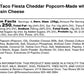Ren  Es Lupes Taco Fiesta Gourmet Popcorn - Real Wisconsin Cheddar Cheese, Zesty Taco Seasonings Are Savory On Fresh Popped Corn