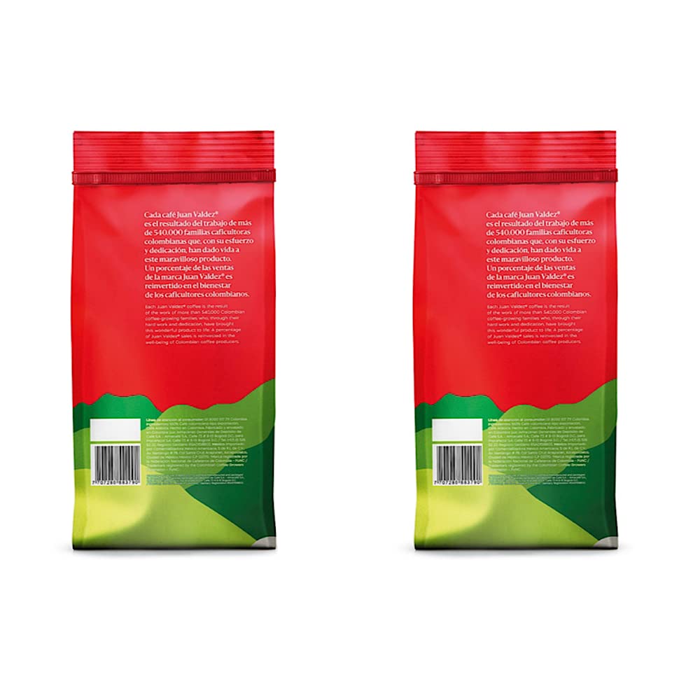 Juan Valdez Cumbre Ground Coffee, Dark Roast 12 Oz - Premium Colombian Coffee - Expert Blend Of Colombian Coffees With Intense Flavors And Dry Fruits Notes (Pack Of 2)
