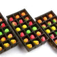 Bergen Marzipan 54 Piece Assorted Fruit Box Tray Net Weight 25 oz
