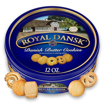 Royal Dansk Danish Cookie Selection, No Preservatives Or Coloring Added, 12 Ounce