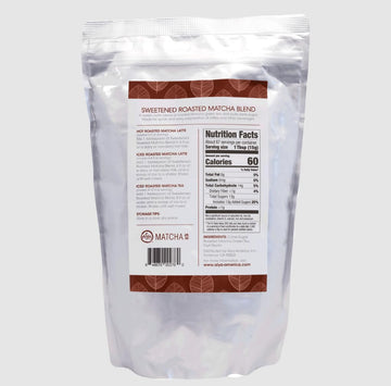 Aiya Sweetened Roasted Matcha Blend - Hojicha - Nutty Roasted Green Tea Powder With Cane Sugar - Perfect For Lattes & Smoothies