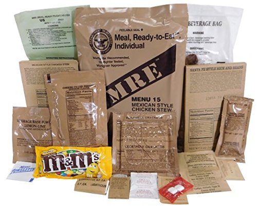 USGI Military MRE Meal - Chili with Beans, Inspection Date September 2017 or Newer