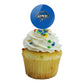 University Of New England Primary Logo Cupcake Picks Toppers Decoration Set Of 6