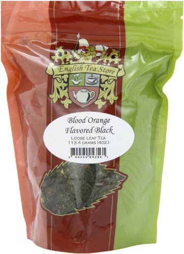 English Tea Store Loose Leaf, Blood Orange Flavored Black Tea - 4Oz, 4 Ounce