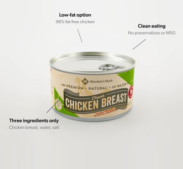 Member Mark Premium Chunk Chicken Breast in Water, 12.5 oz., 6 ct.