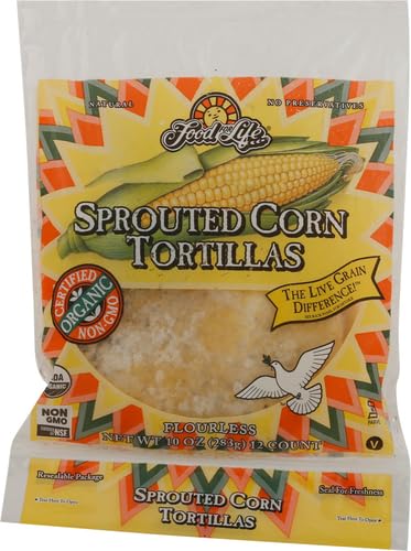 Food For Life, Tortillas, Sprouted Corn, Wheat Free, Organic, 10 oz (Frozen)