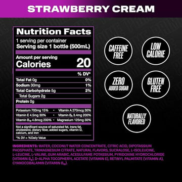 PRIME Hydration KSI THE NIGHTMARE  Sports Drinks  Electrolyte Enhanced to Replenish Fluids  250mg BCAAs  B Vitamins  Antioxidants  Low Sugar  16.9 Fluid Ounce  12 Pack