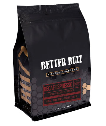 Better Buzz Decaf Espresso Dark Roast Whole Bean Coffee 12Oz, Swiss Water Processed