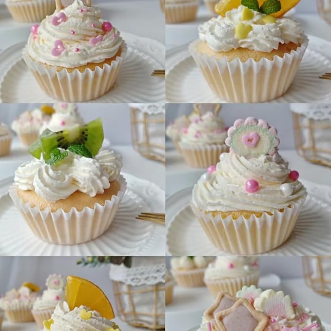 Gevog 1 Bottle White Pearls Sprinkles Mixing Edible Cake Cupcake Sprinkles For Wedding Valentines Party Baking Cupcake Cookie Ic