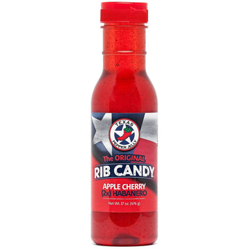 Rib Candy - Apple Cherry 2X Habanero Net Wt. 17 oz (476 g) Bottle