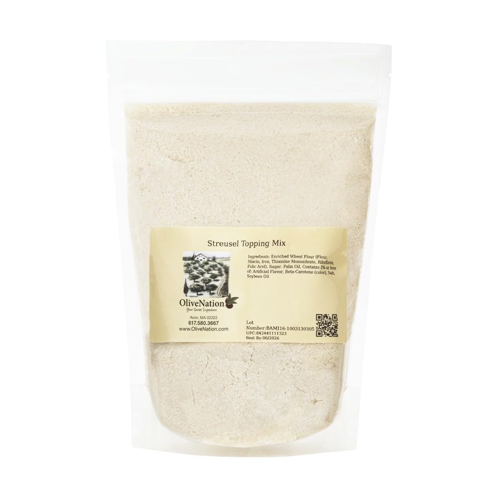OliveNation Streusel Topping Mix - Easy Just Add Water Crumble Topping for Baking, Topping, Edible Decoration, Use for Fine or R