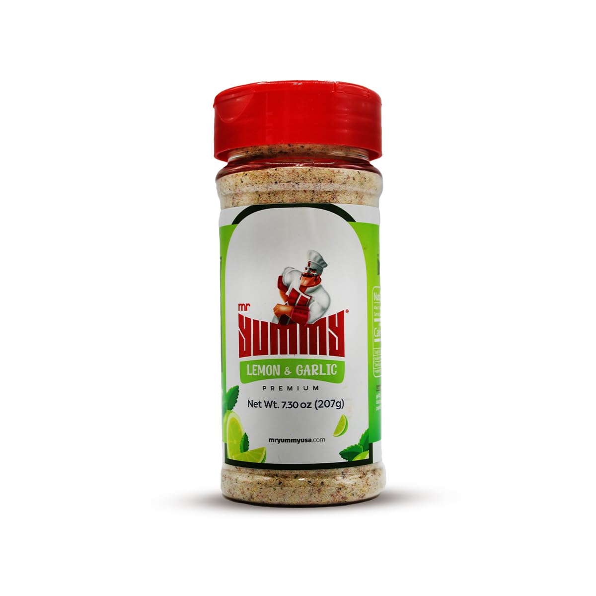 Mr. Yummy | Lemon & GarlicSeasoning - Dairy-free, Gluten-free, Low sodium, Keto, No Sugar, Non GMO, Premium Blend No Preservativ